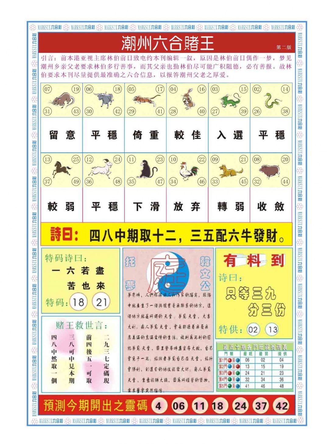 022期潮州六合赌王B[图]