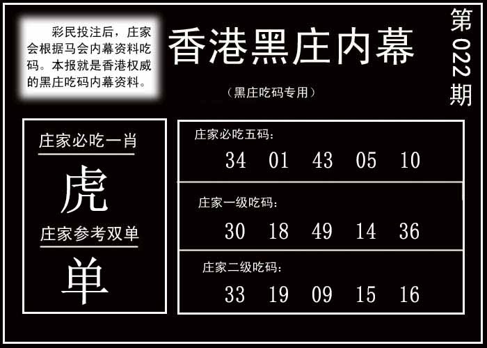 022期香港黑庄内幕[图]
