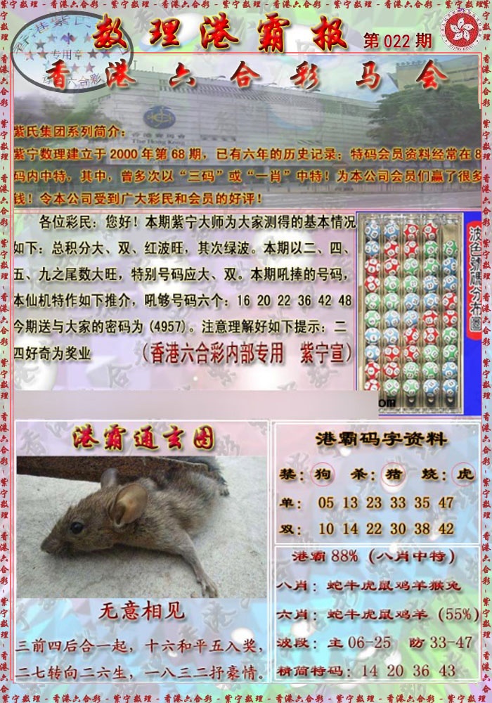 022期港霸报[图]