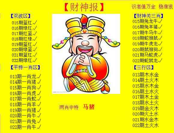 022期黄色财神报[图]