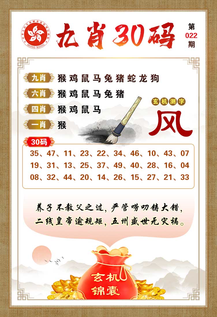 022期九肖30码[图]